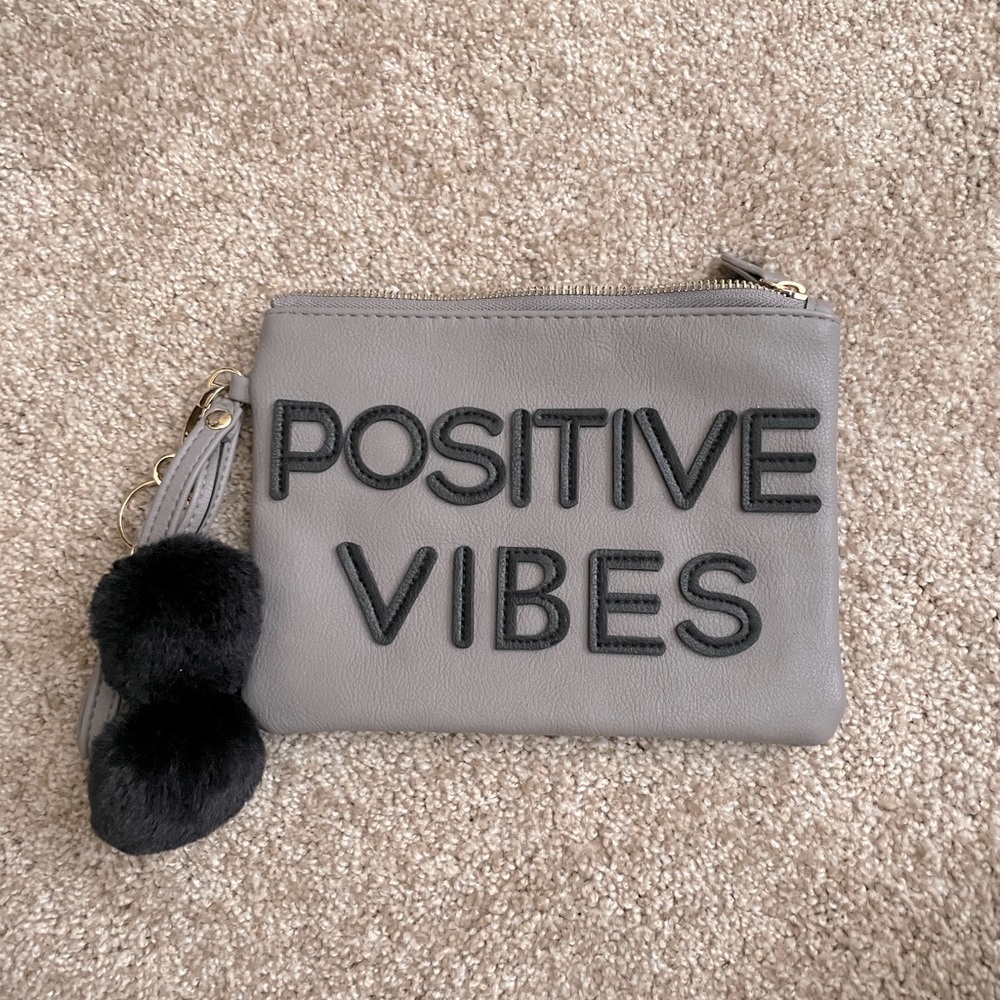 Boho Positive Vibes Wristlet.